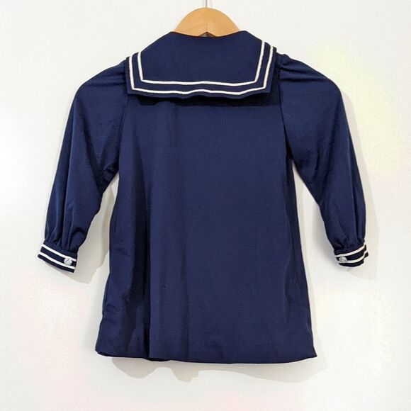 Vintage Women's Button Front Sailor Blouse - Picture 8 of 9